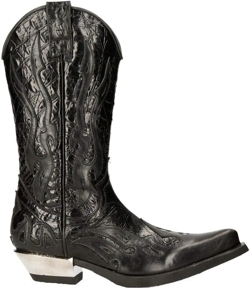 New Rock 7921 Men's Flame Western Cowboy Boots