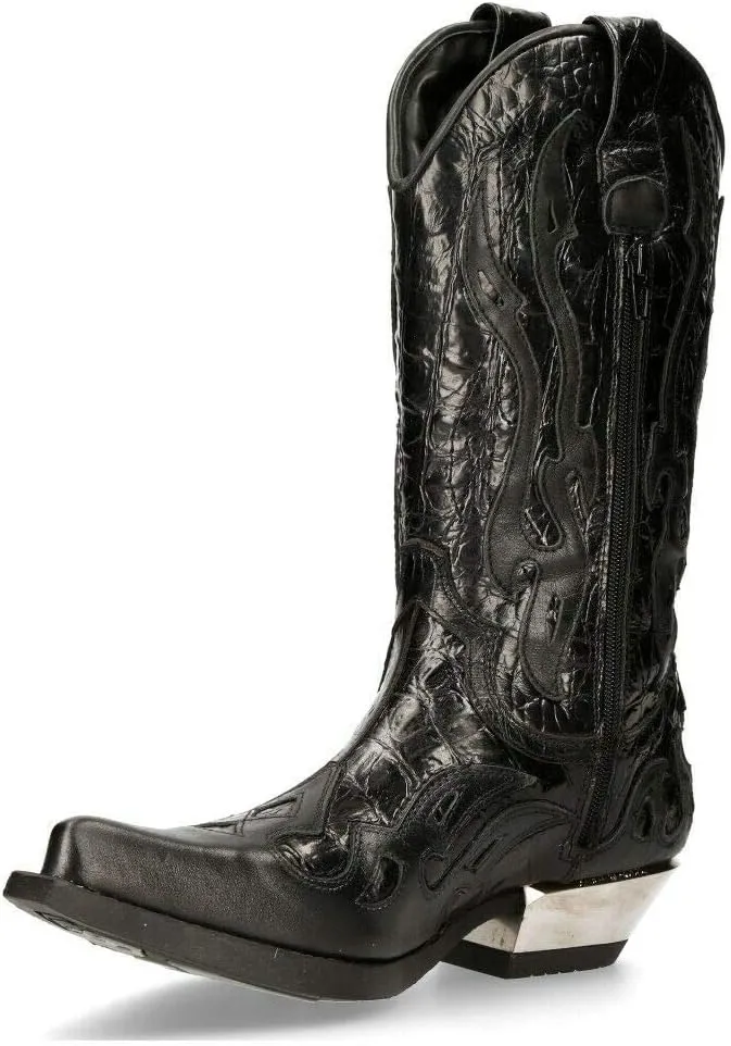 New Rock 7921 Men's Flame Western Cowboy Boots