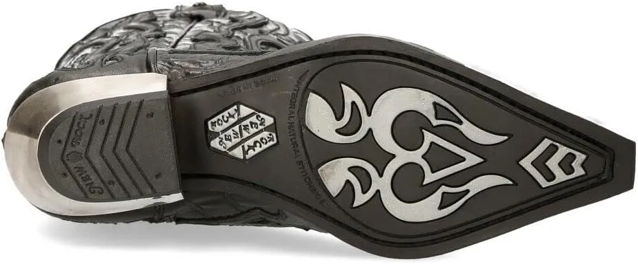 New Rock 7921 Men's Flame Western Cowboy Boots