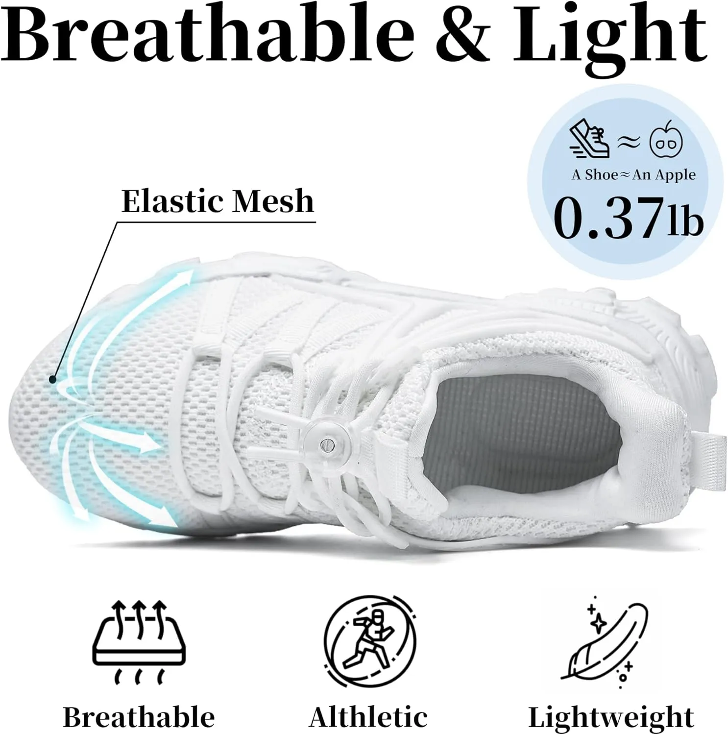 Nihaoya Boys Girls Sneakers Kids Tennis Shoes Lightweight Breathable Mesh Walking Running Shoe for Toddler/Little Kid/Big Kid