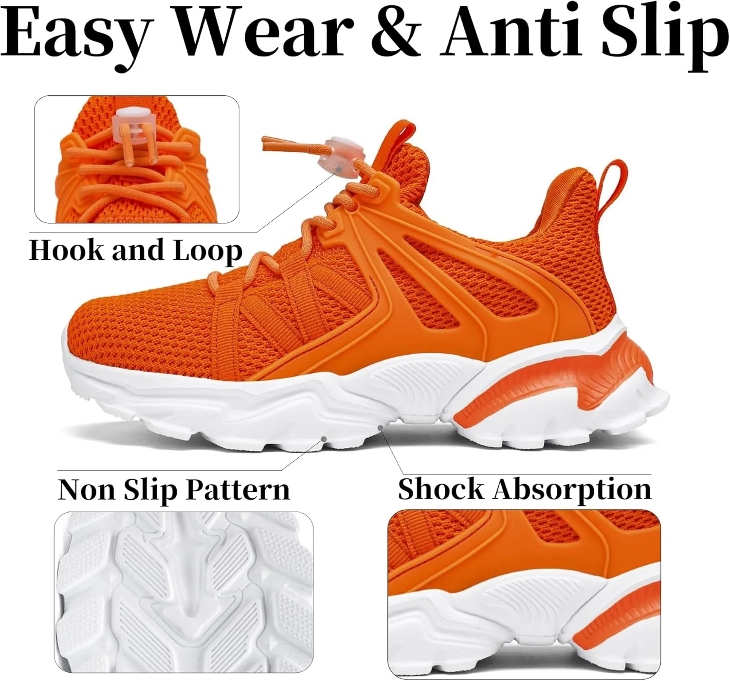 Nihaoya Boys Girls Sneakers Kids Tennis Shoes Lightweight Breathable Mesh Walking Running Shoe for Toddler/Little Kid/Big Kid