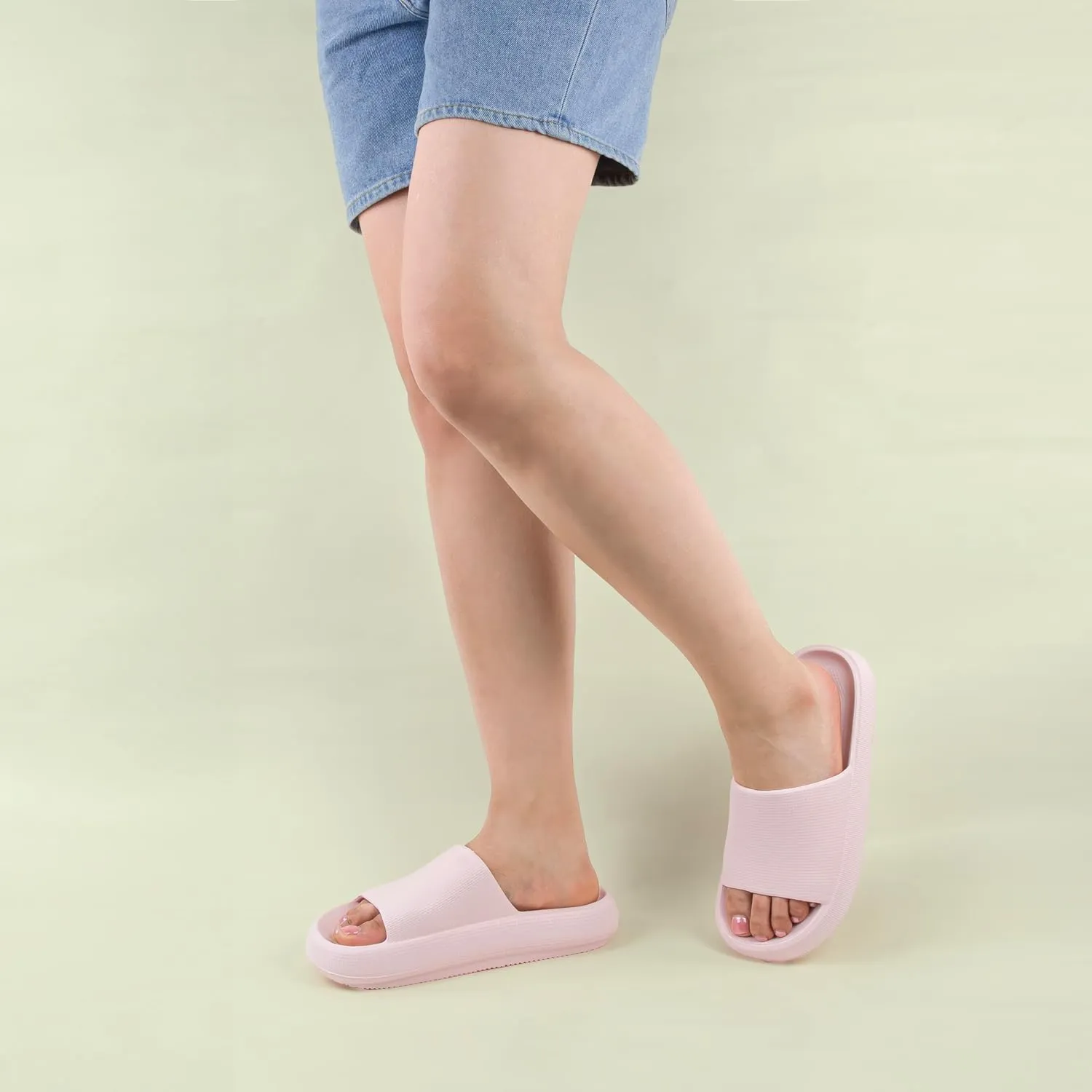 Nube Pillow Slippers For Women and Men House Shoes, Shower Slide, Cloud Slippers, Bathroom Shoes Cushioned Thick Sole Beach Sandals, Lightweight Non-Slip Sandals