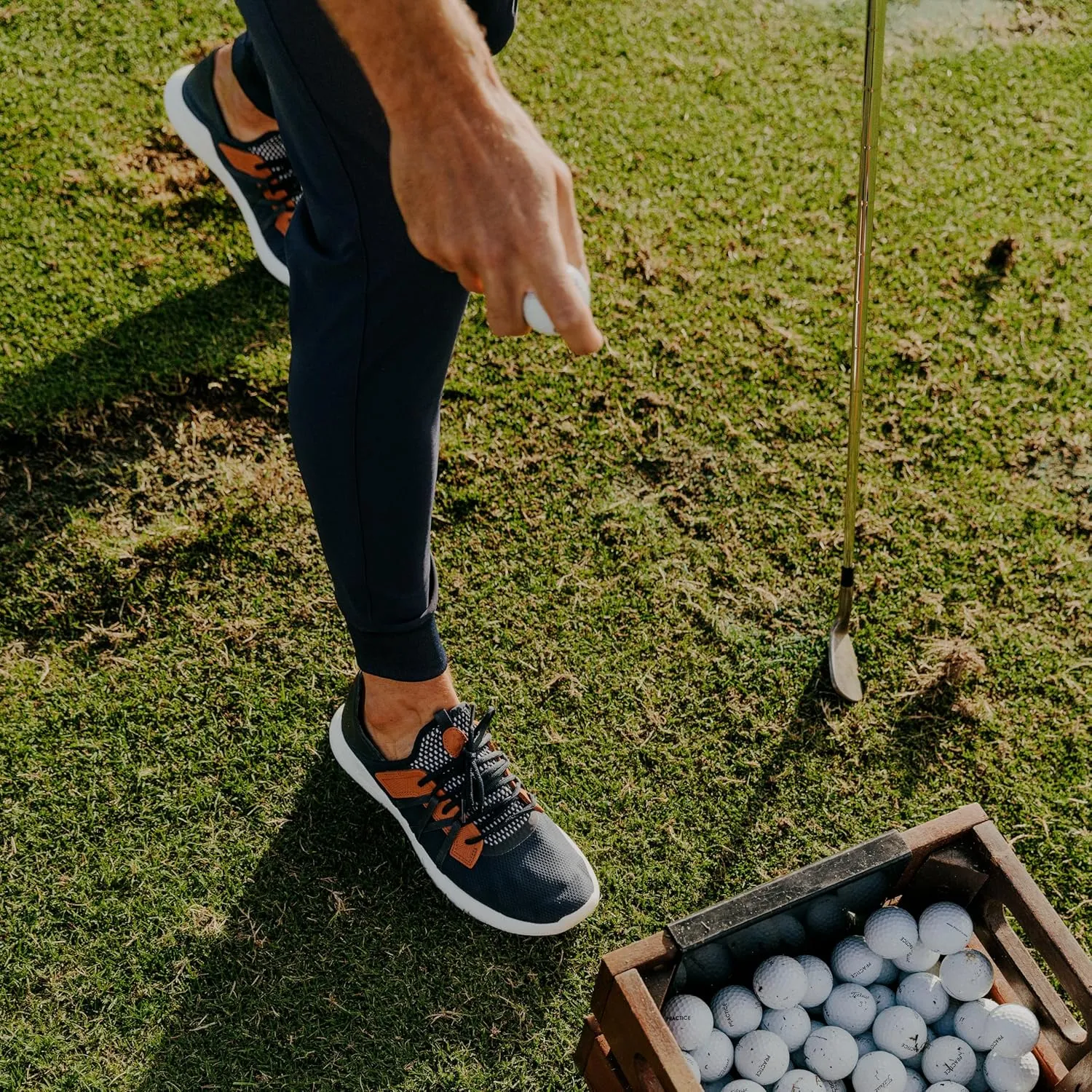 OLUKAI Manele Men's Golf Shoes, Spikeless Golf Shoes, Water & Stain-Resistant, Cushioned Midsole & Contoured Footbed, All-Day Comfort & Lightweight