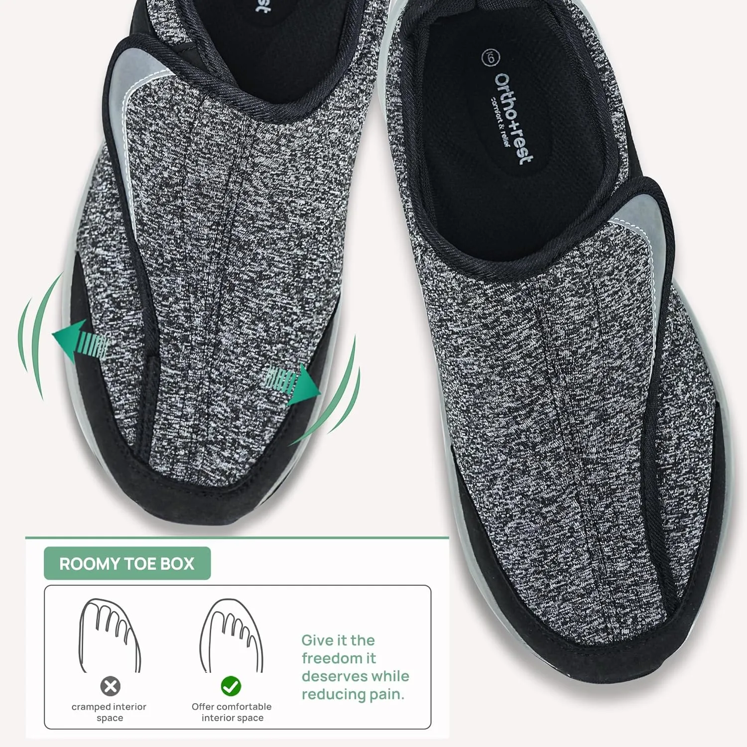 Ortho rest Men Diabetic Shoes Swollen Feet Diabetes Walking Shoes Arch Support Orthopedic Sneakers