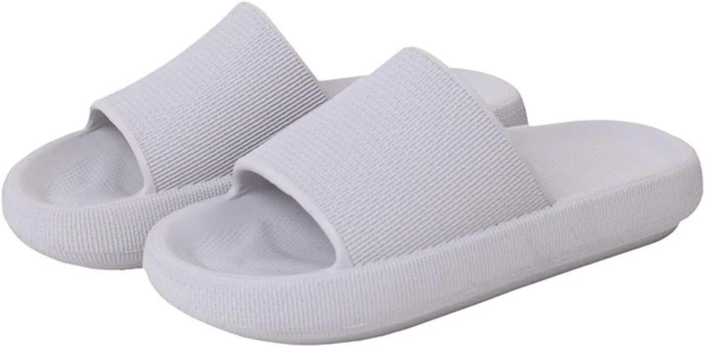 Pillow Slippers for Women and Men | House Slides Shower Sandals | Cushioned Thick Sole