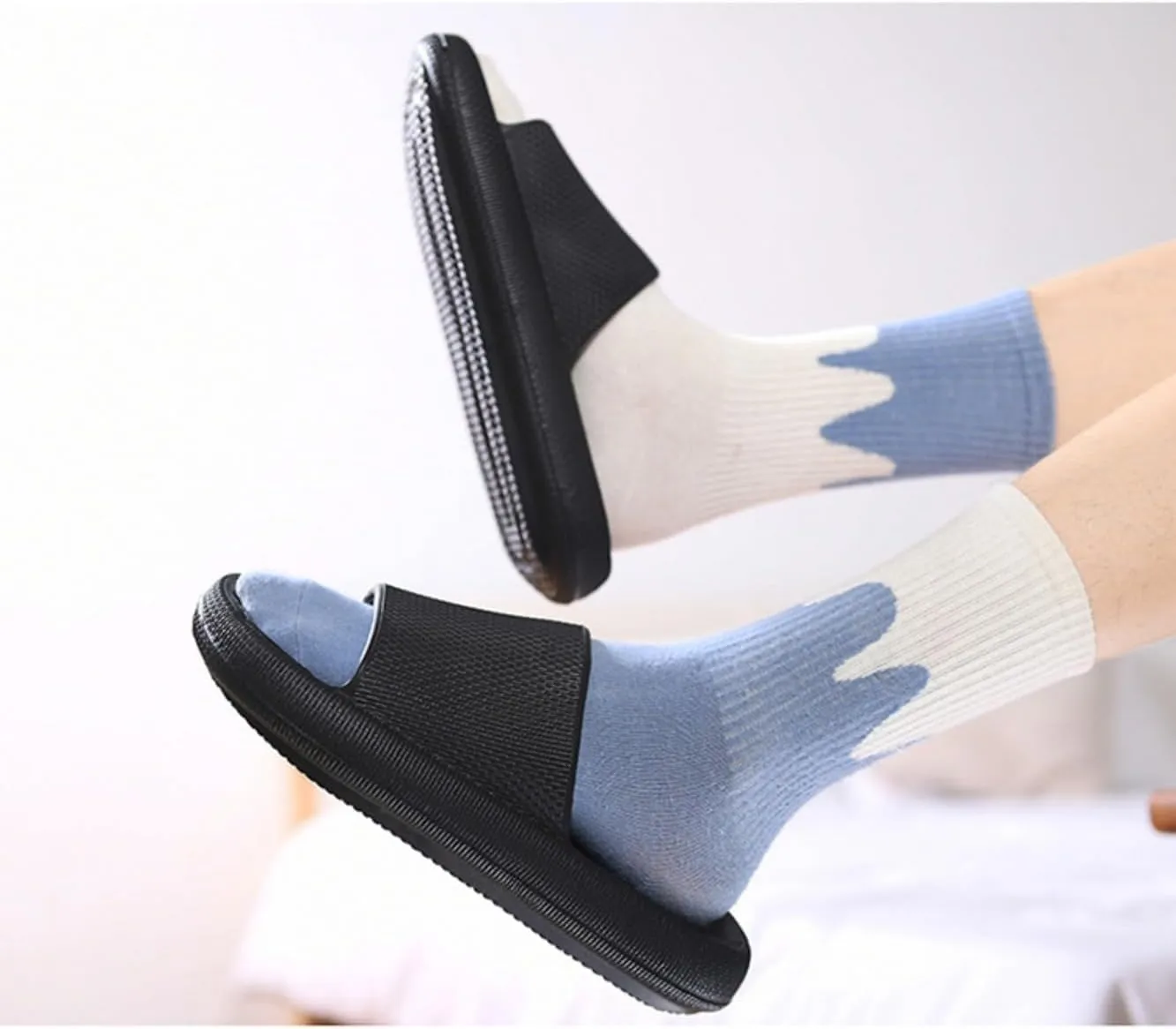 Pillow Slippers for Women and Men | House Slides Shower Sandals | Cushioned Thick Sole