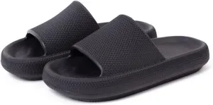 Pillow Slippers for Women and Men | House Slides Shower Sandals | Cushioned Thick Sole