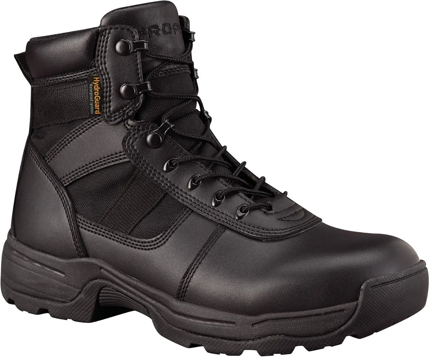 Propper Men's Series 100 6" Side Zip Waterproof Boot, Black, 7.5 Wide