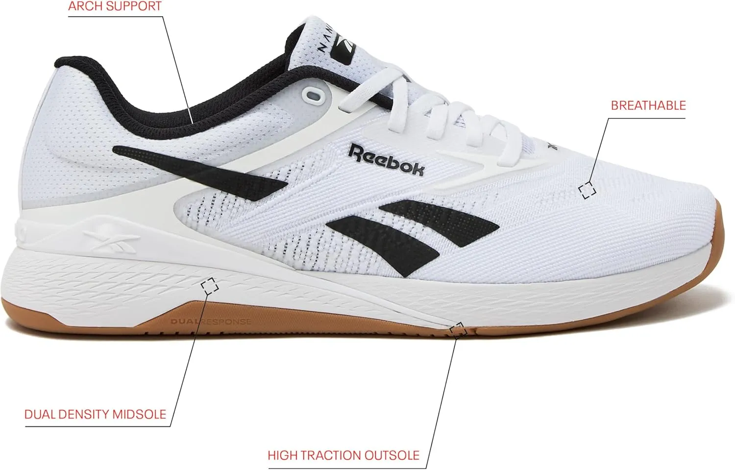Reebok Nano X5 Mens Shoes, Cross Training and Light Running Sneakers for Men
