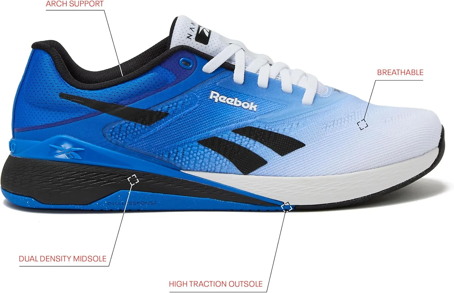 Reebok Nano X5 Mens Shoes, Cross Training and Light Running Sneakers for Men