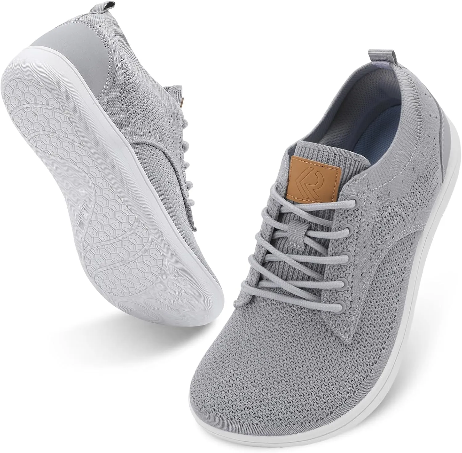 relxfeet Men's Dress Sneakers Fashion Oxfords Business Casual Shoes Wide Toe Box Barefoot Zero Drop Walking Shoes