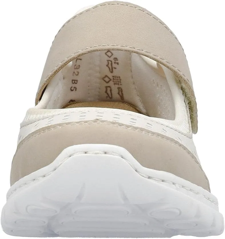 Rieker L32B5 Nikita Slip-On Women's Shoes - Lightweight Mary Janes with Adjustable Strap and Premium Cushioning Footbed - Comfort and Support for All-Day Wear