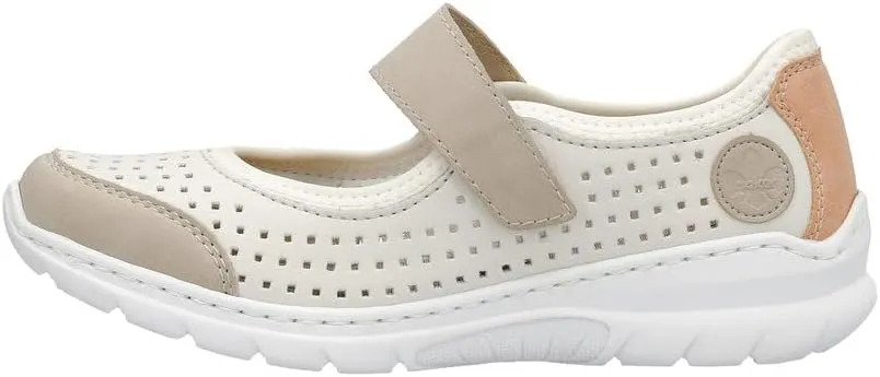 Rieker L32B5 Nikita Slip-On Women's Shoes - Lightweight Mary Janes with Adjustable Strap and Premium Cushioning Footbed - Comfort and Support for All-Day Wear