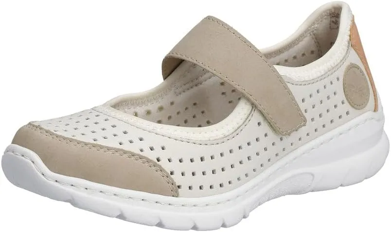 Rieker L32B5 Nikita Slip-On Women's Shoes - Lightweight Mary Janes with Adjustable Strap and Premium Cushioning Footbed - Comfort and Support for All-Day Wear