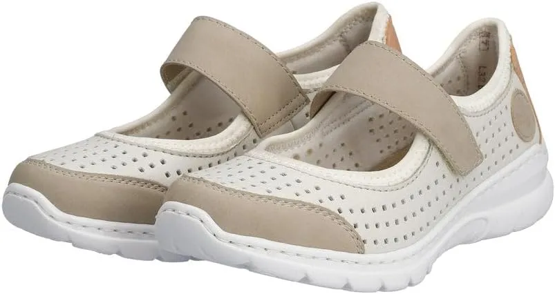 Rieker L32B5 Nikita Slip-On Women's Shoes - Lightweight Mary Janes with Adjustable Strap and Premium Cushioning Footbed - Comfort and Support for All-Day Wear