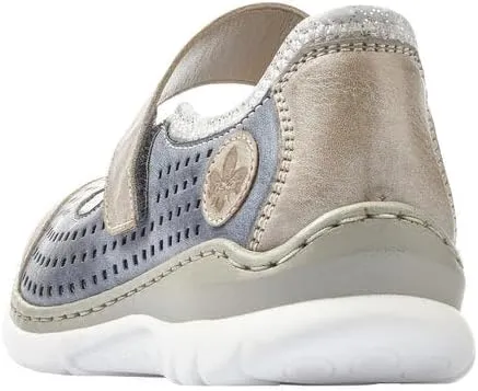 Rieker L32B5 Nikita Slip-On Women's Shoes - Lightweight Mary Janes with Adjustable Strap and Premium Cushioning Footbed - Comfort and Support for All-Day Wear