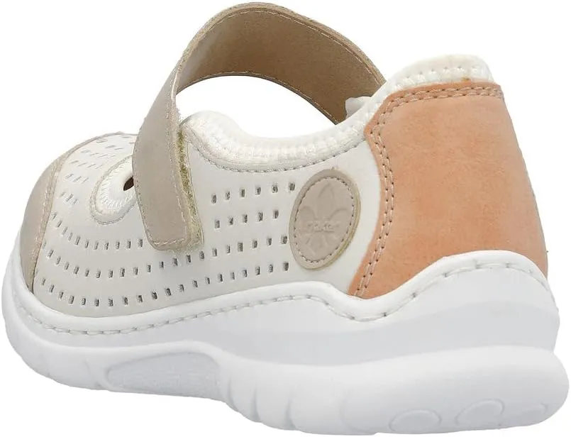 Rieker L32B5 Nikita Slip-On Women's Shoes - Lightweight Mary Janes with Adjustable Strap and Premium Cushioning Footbed - Comfort and Support for All-Day Wear