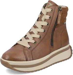 Rieker Ladies Chunky Platform Fleece Lined Ankle Boots 'W0962'