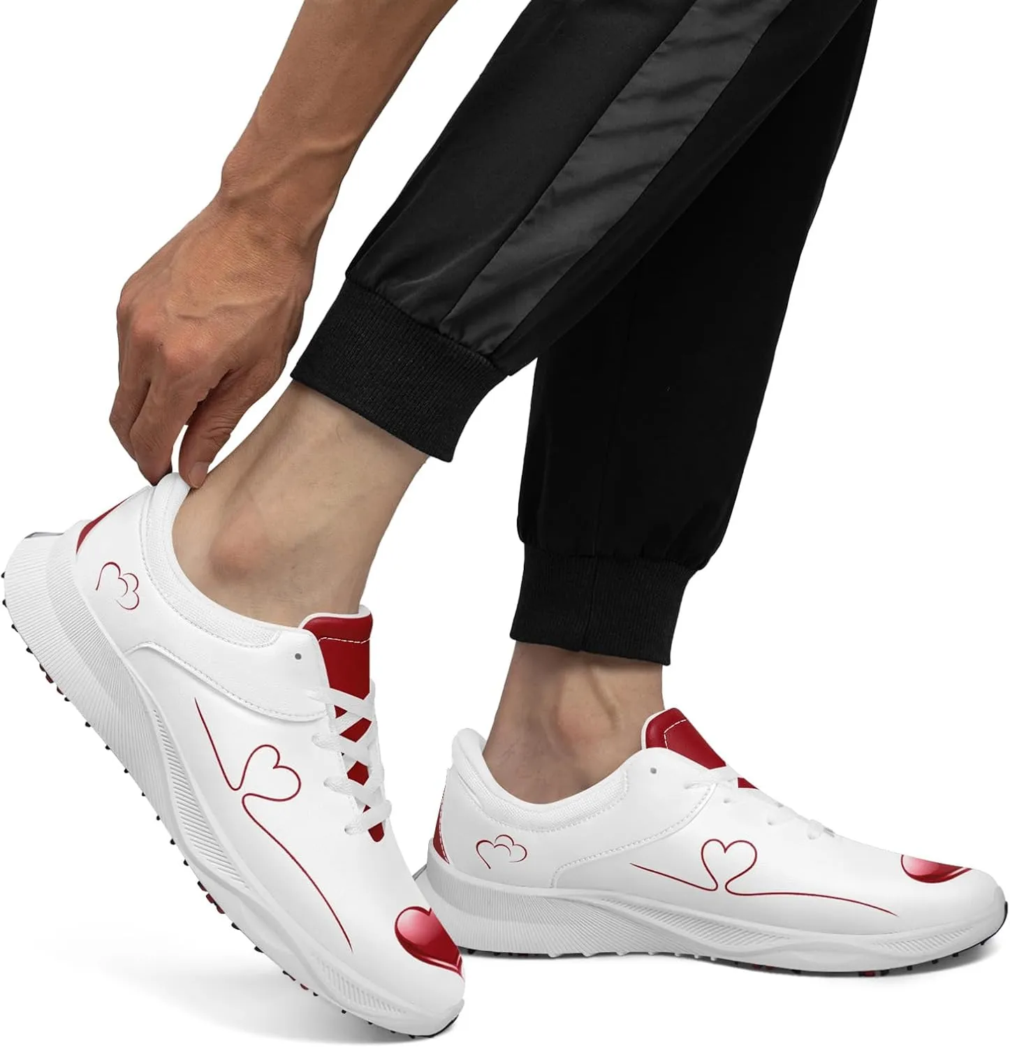 Running Shoes Waterproof Fashion Sneaker Tennis Shoes Athletic Gym Trainer Lace-up Walking Shoes for Women Men