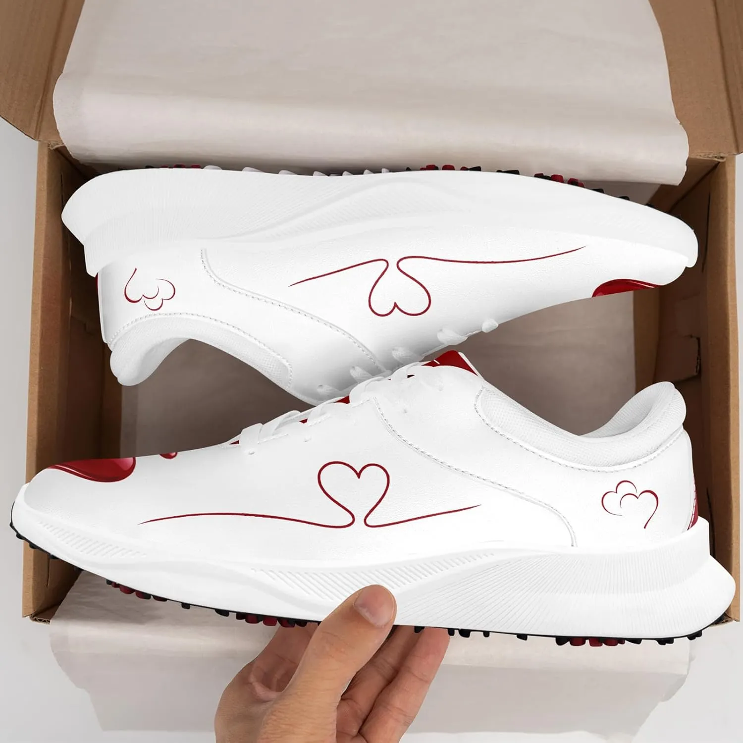Running Shoes Waterproof Fashion Sneaker Tennis Shoes Athletic Gym Trainer Lace-up Walking Shoes for Women Men
