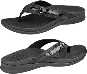SEYMOUR Orthopedic Sandals for Women - Comfort Flip Flops With Arch Support - Relieve Foot Pain Due to Flat Feet and Plantar Fasciitis