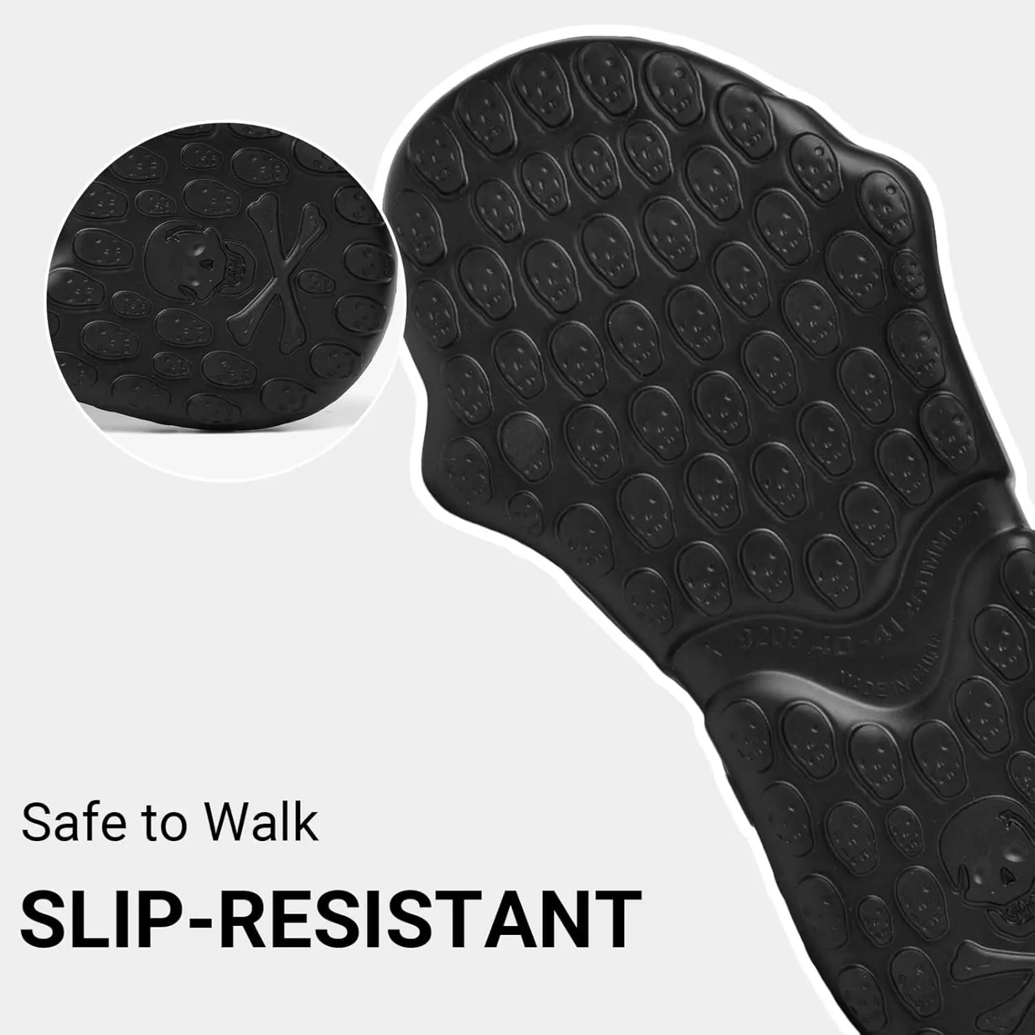 Skull Slide Sandals for Women Men Anti-Slip Cushioned Slippers EVA Thick Soft Slides Open Toe Slide on Indoor Outdoor Beach Pool Sandals