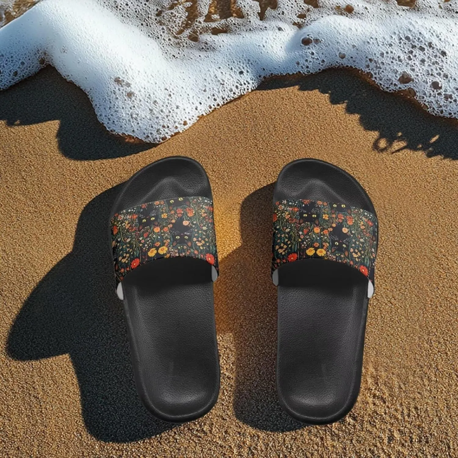 Slippers for Women and Men, Cloud Slides Shower Sandals House Shoes, Comfy and Cushioned EVA Flat Sandals
