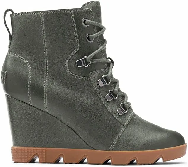 Sorel Women's Joan Uptown Lace Bootie — Waterproof Leather Wedge Boots
