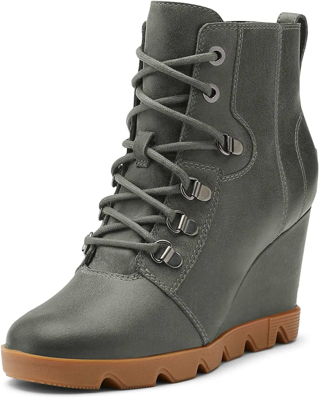 Sorel Women's Joan Uptown Lace Bootie — Waterproof Leather Wedge Boots