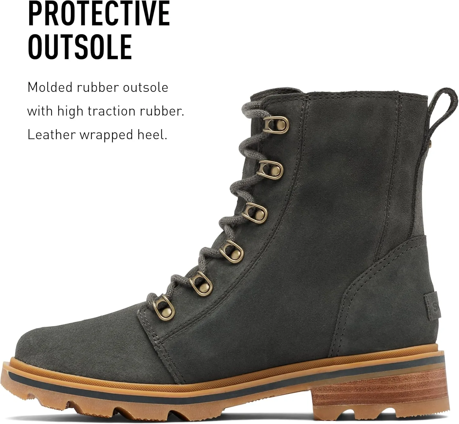 Sorel Women's Lennox Lace Rain Boot — Waterproof Leather Boots