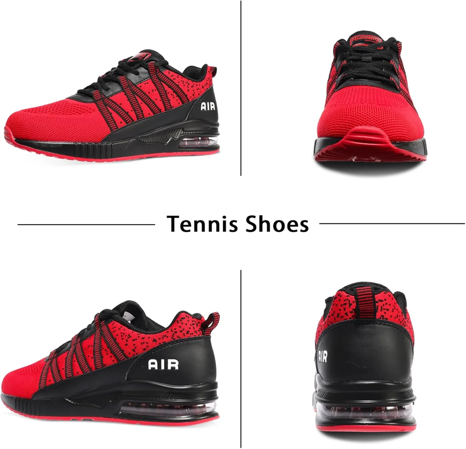 Soulsfeng Womens Air Cushion Running Shoes Lightweight Breathable Workout Tennis Walking Sneakers US 3.5-11.5