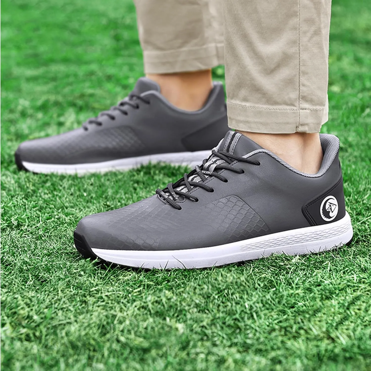 Spikeless Golf Shoes Men Waterproof Golf Shoes Comfortable Breathable Golf Footwear Mens Golf Sneakers Golf Walking Shoes