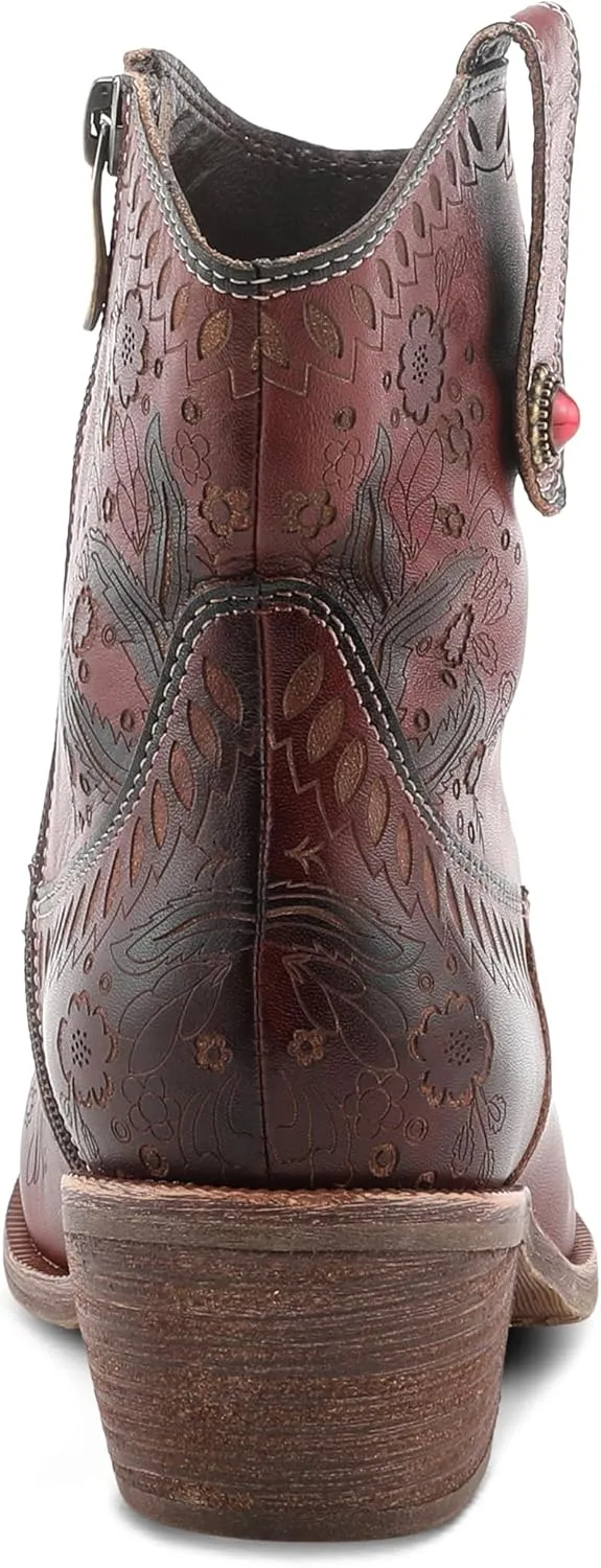 Spring Step L'Artiste Galop Boot for Womens - Ankle Boots with Inside Zipper Closure - Comfortable Western Ladies Boots for Outdoor