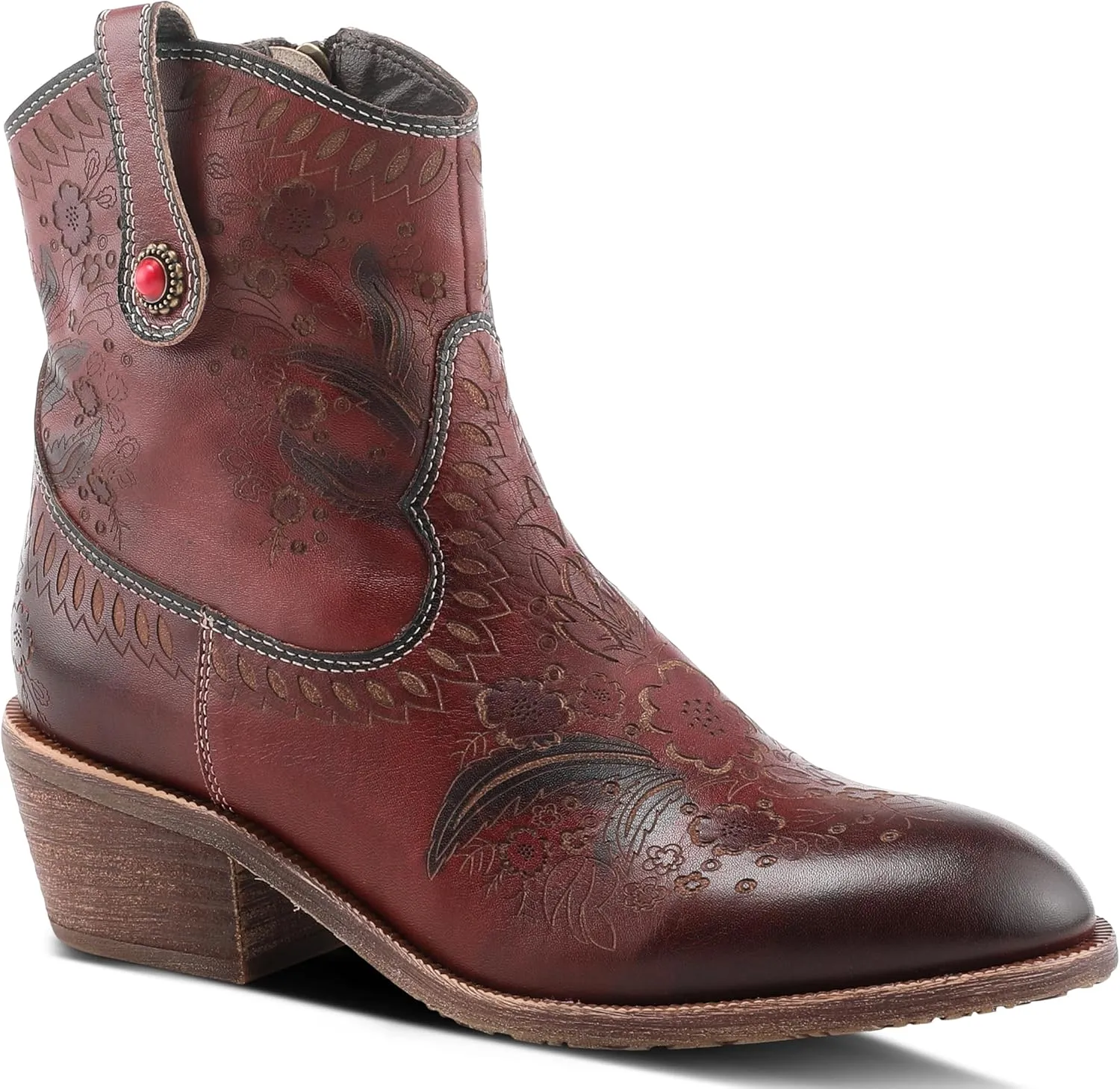 Spring Step L'Artiste Galop Boot for Womens - Ankle Boots with Inside Zipper Closure - Comfortable Western Ladies Boots for Outdoor