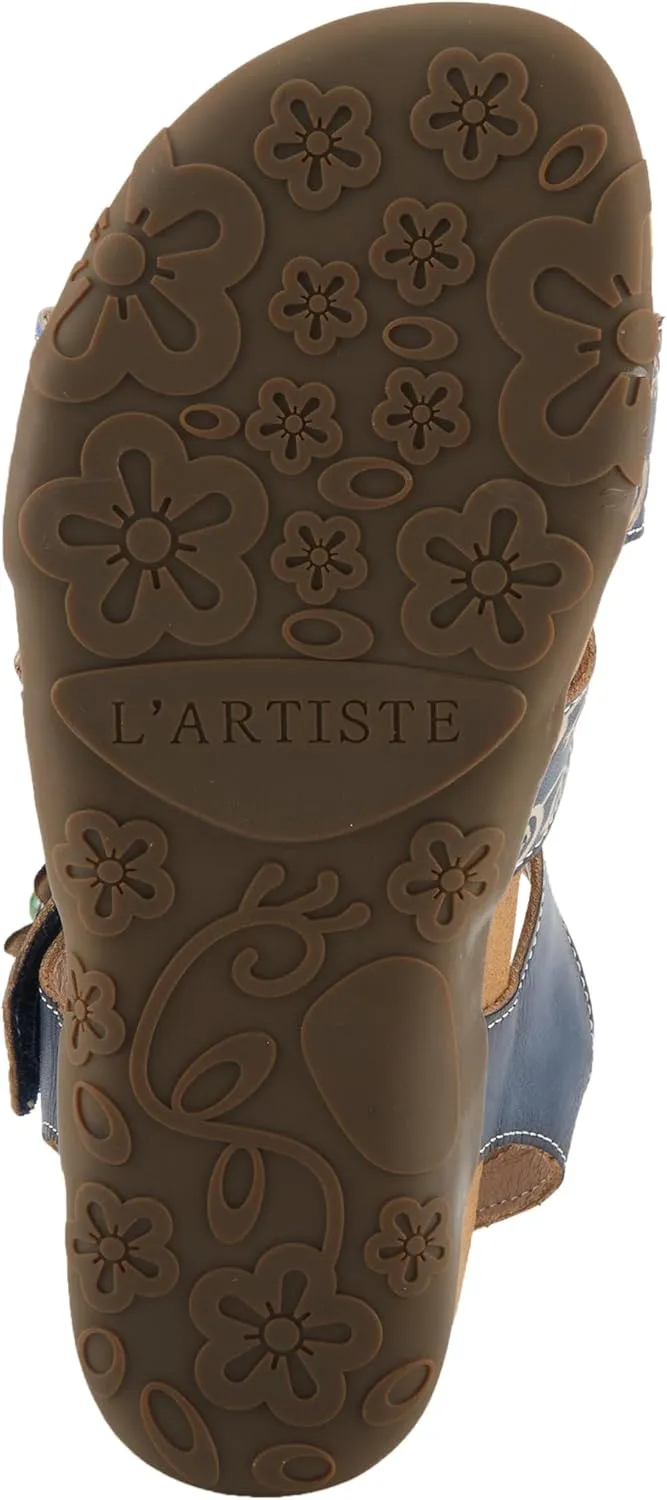 Spring Step L'Artiste Women's ACTIONETTA Artistic Sandals with Multiple Hook and Loop Closures