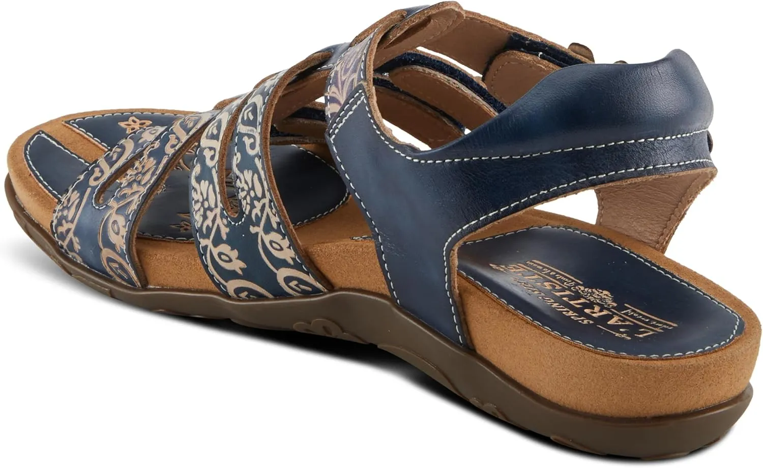 Spring Step L'Artiste Women's ACTIONETTA Artistic Sandals with Multiple Hook and Loop Closures