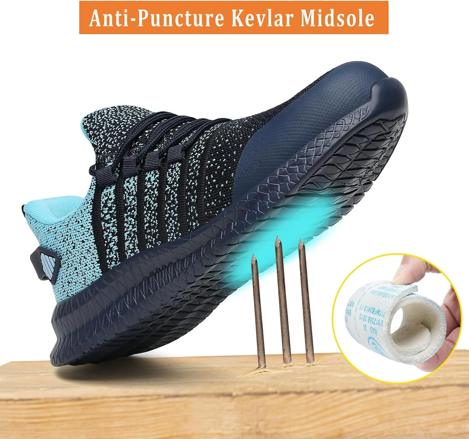 Steel Toe Shoes for Men and Women Comfortable Lightweight Work Safety Shoes Puncture Proof Slip Resistant Indestructible Sneakers Construction Work Utility