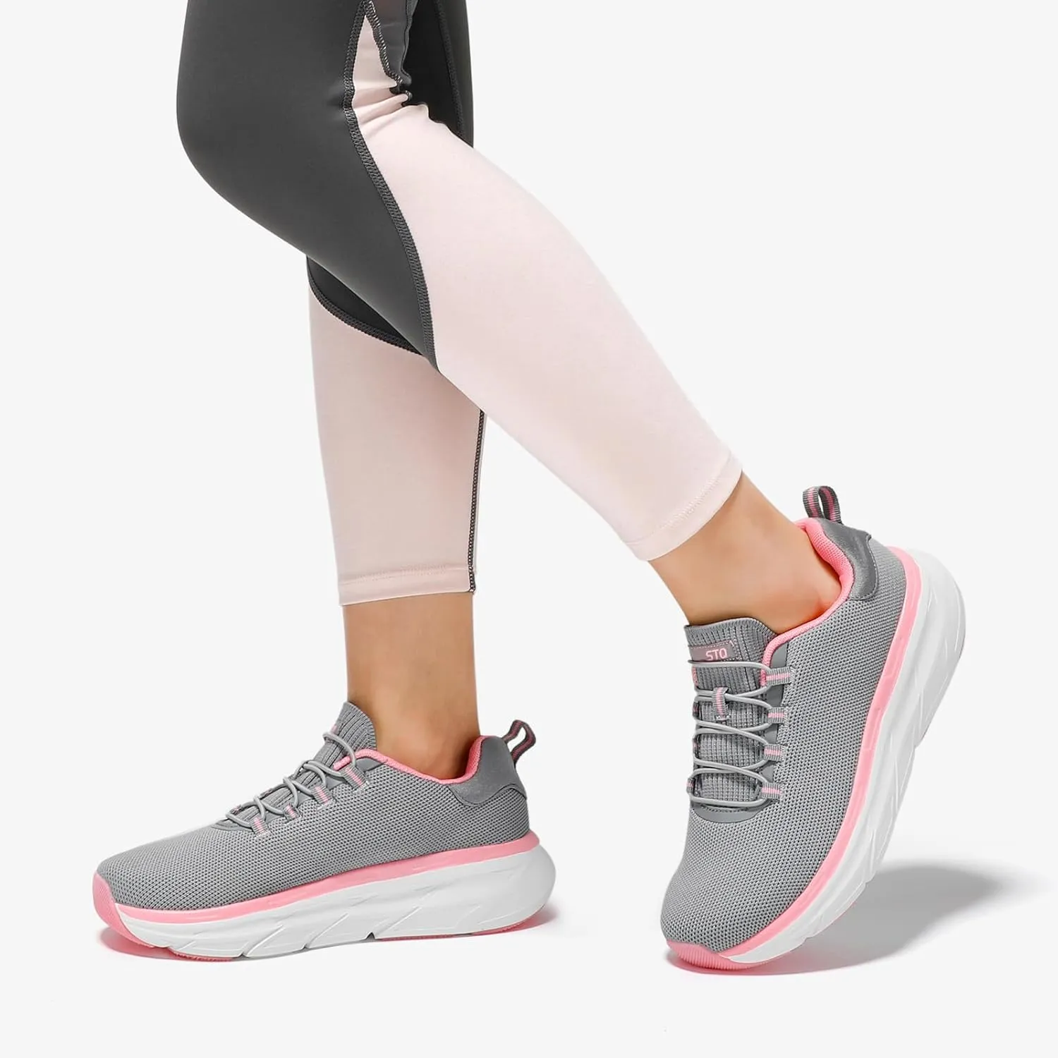 STQ Slip on Sneakers Women Orthopedic Walking Shoes for Plantar Fasciitis Relief