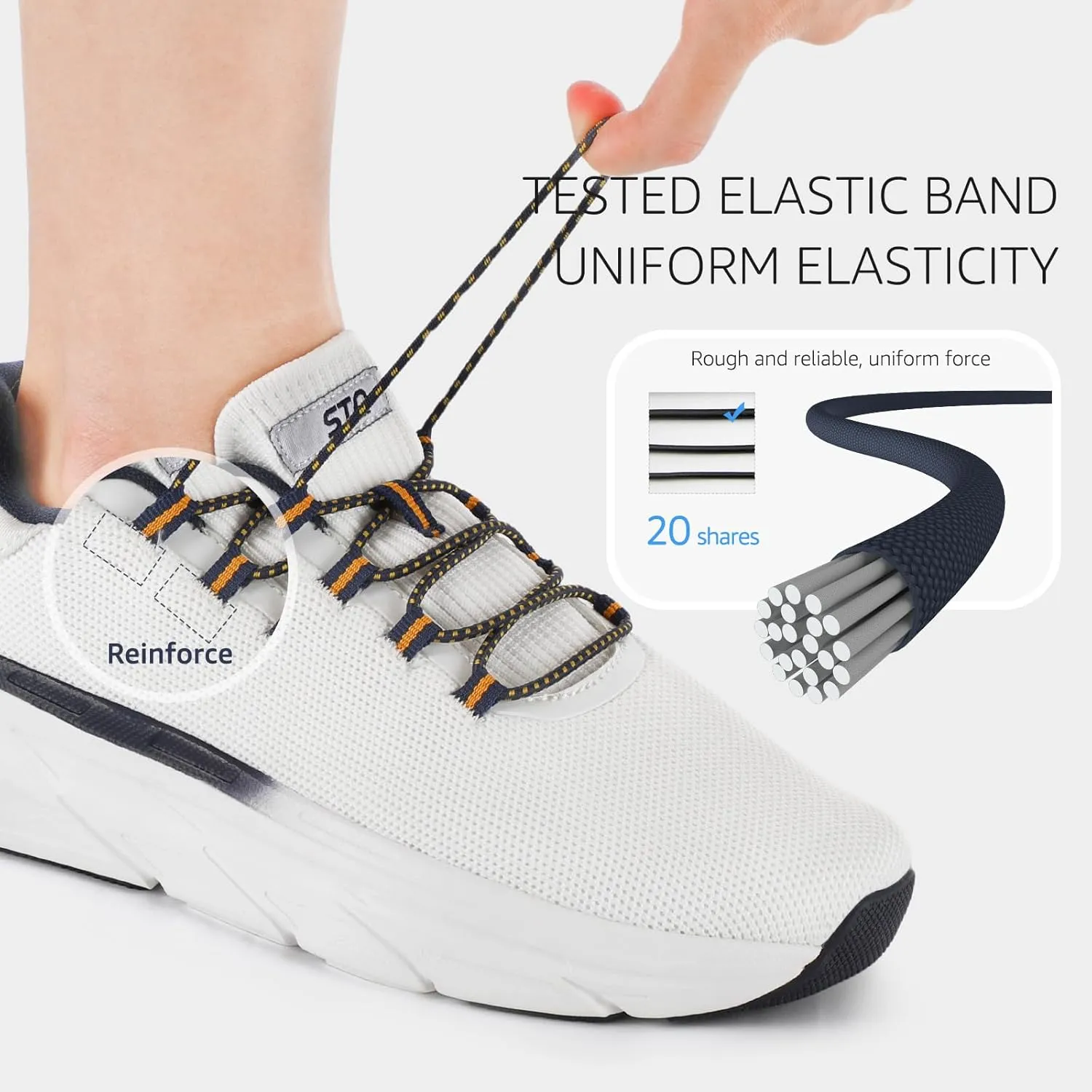 STQ Slip on Sneakers Women Orthopedic Walking Shoes for Plantar Fasciitis Relief