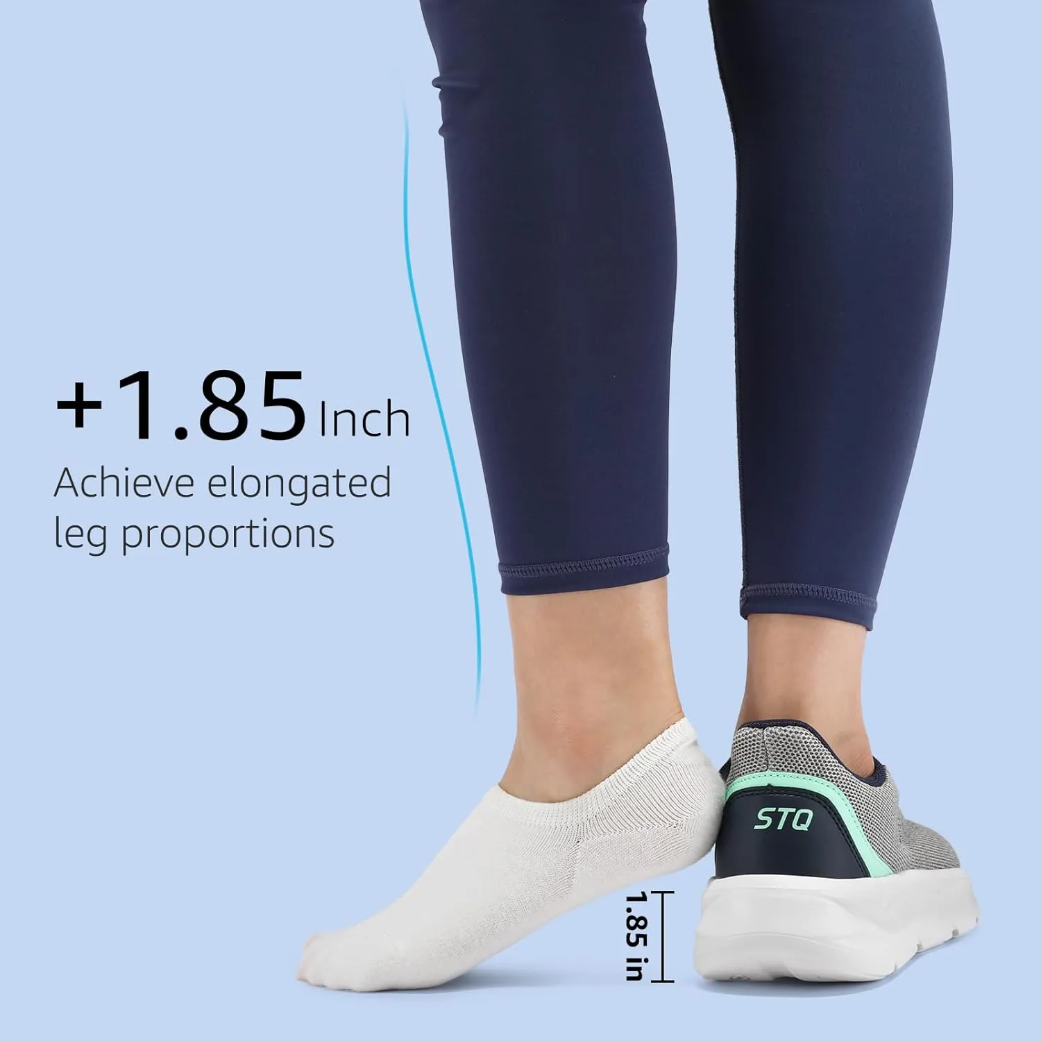 STQ Women's Slip On Walking Shoes Active Cushion Comfortable Tennis Breathable Non Slip Athletic Gym Workout Cross Training Sneakers