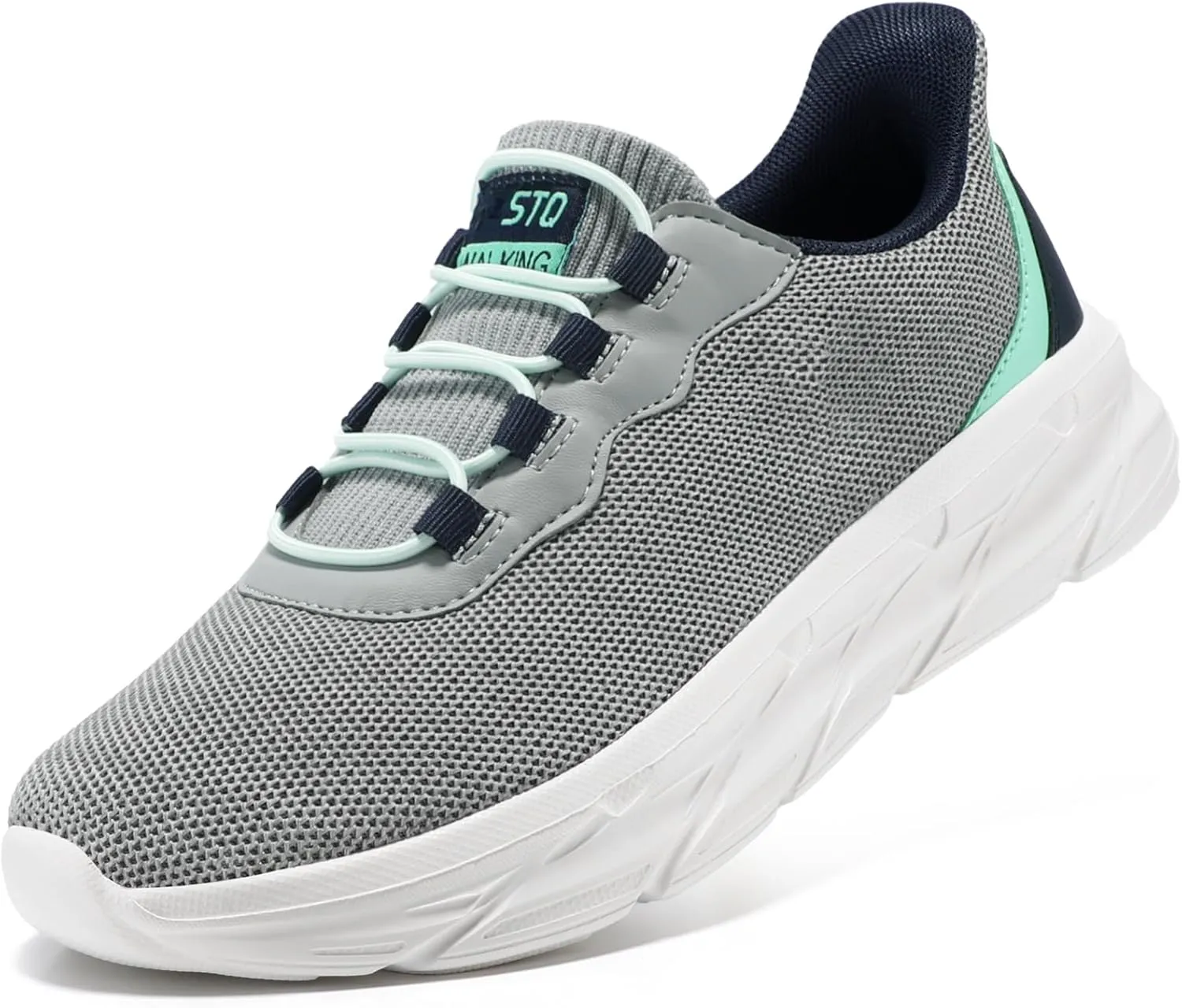 STQ Women's Slip On Walking Shoes Active Cushion Comfortable Tennis Breathable Non Slip Athletic Gym Workout Cross Training Sneakers