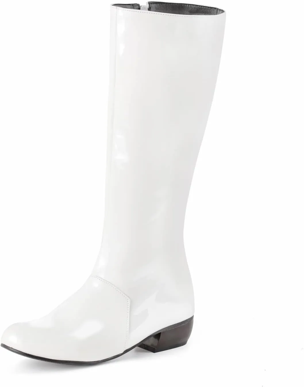 Sungtin Women's Faux Leather Knee High Flat Slouch Boots