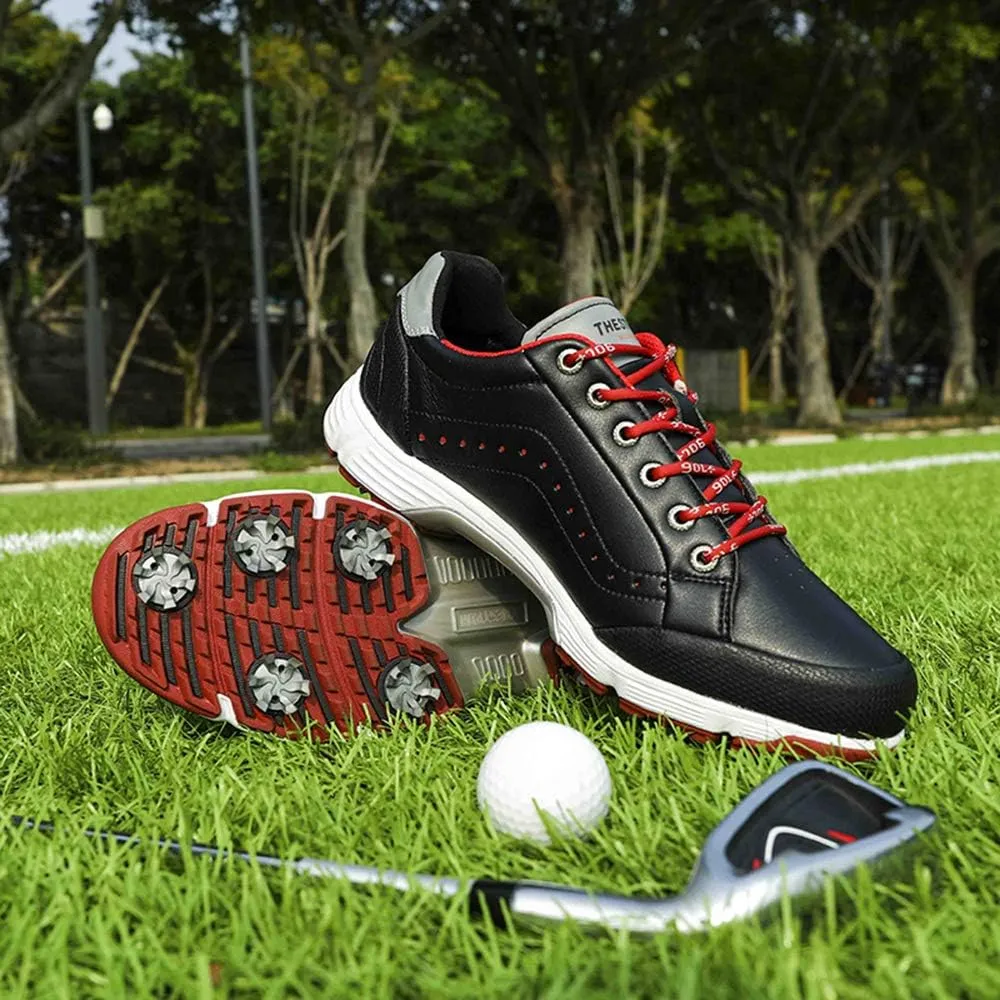 THESTRON 2021 Men Golf Shoes Professional Spikes Golf Sport Sneakers Waterproof Mens Trainers Golfing