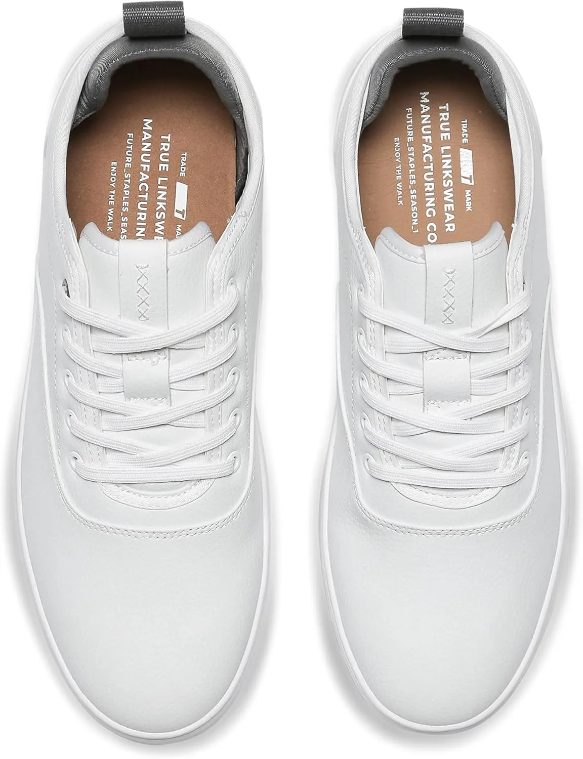 TRUE Linkswear FS-01 Men's Sneakers - Weather Resistant, Eco-Genuine Leather, Classic Style for All-Day Wear