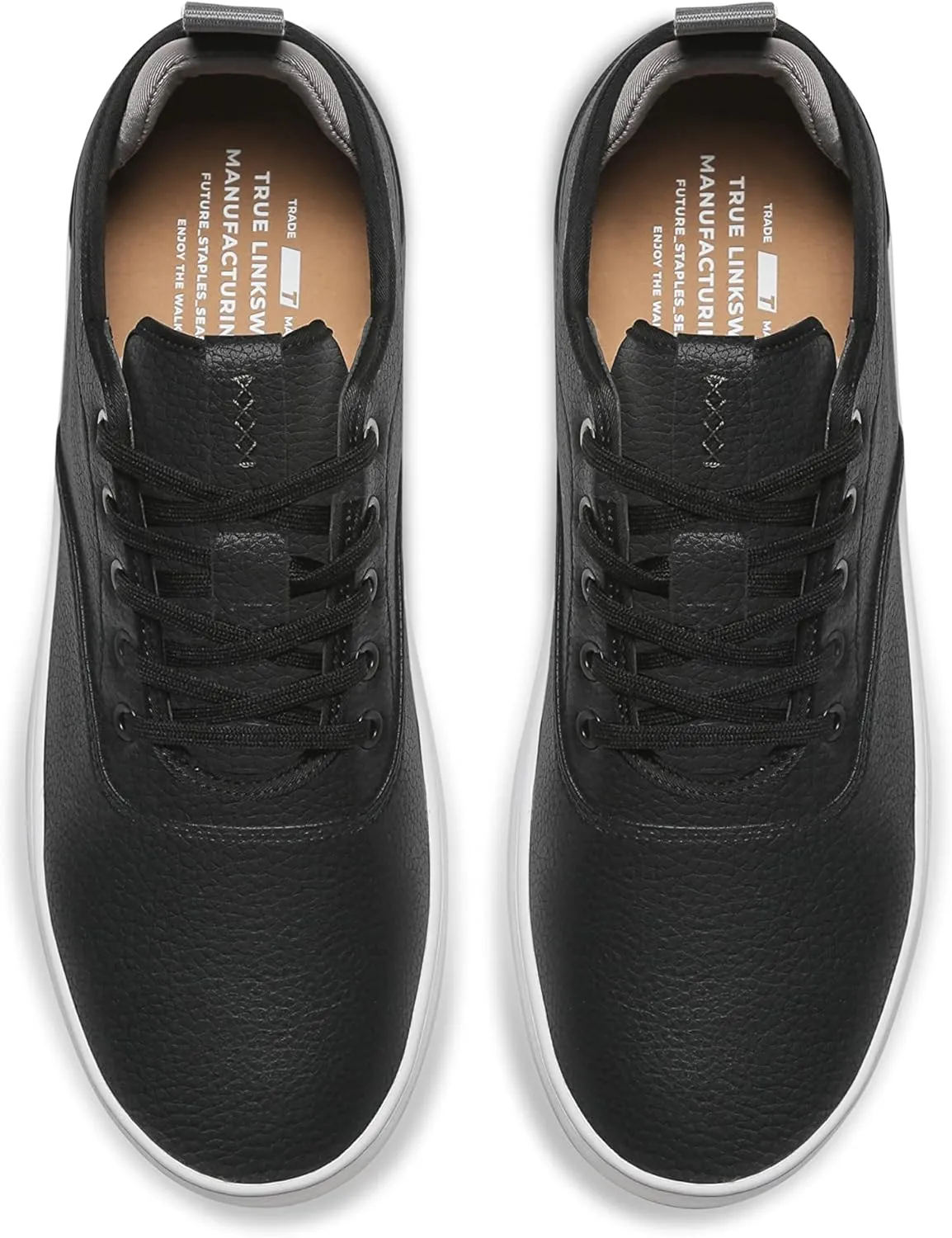 TRUE Linkswear FS-01 Men's Sneakers - Weather Resistant, Eco-Genuine Leather, Classic Style for All-Day Wear