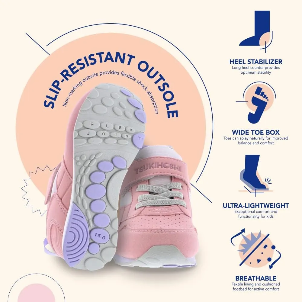 TSUKIHOSHI Girl's, Racer Sneakers Crimson