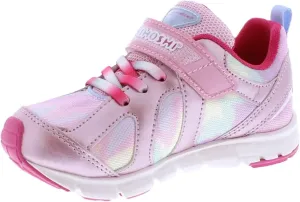 TSUKIHOSHI RAINBOW Kids Shoes - Strap-Closure Machine-Washable Kids Sneakers with Wide Toe Box and Slip-Resistant, Non-Marking Outsoles, Rose/Pink - 1.5 Little Kid (4-8 Years)