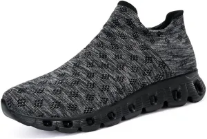 Unisex Lightweight Silp On Soft Mesh Sock Sneakers Breathable Fitness Gym Walking Shoes