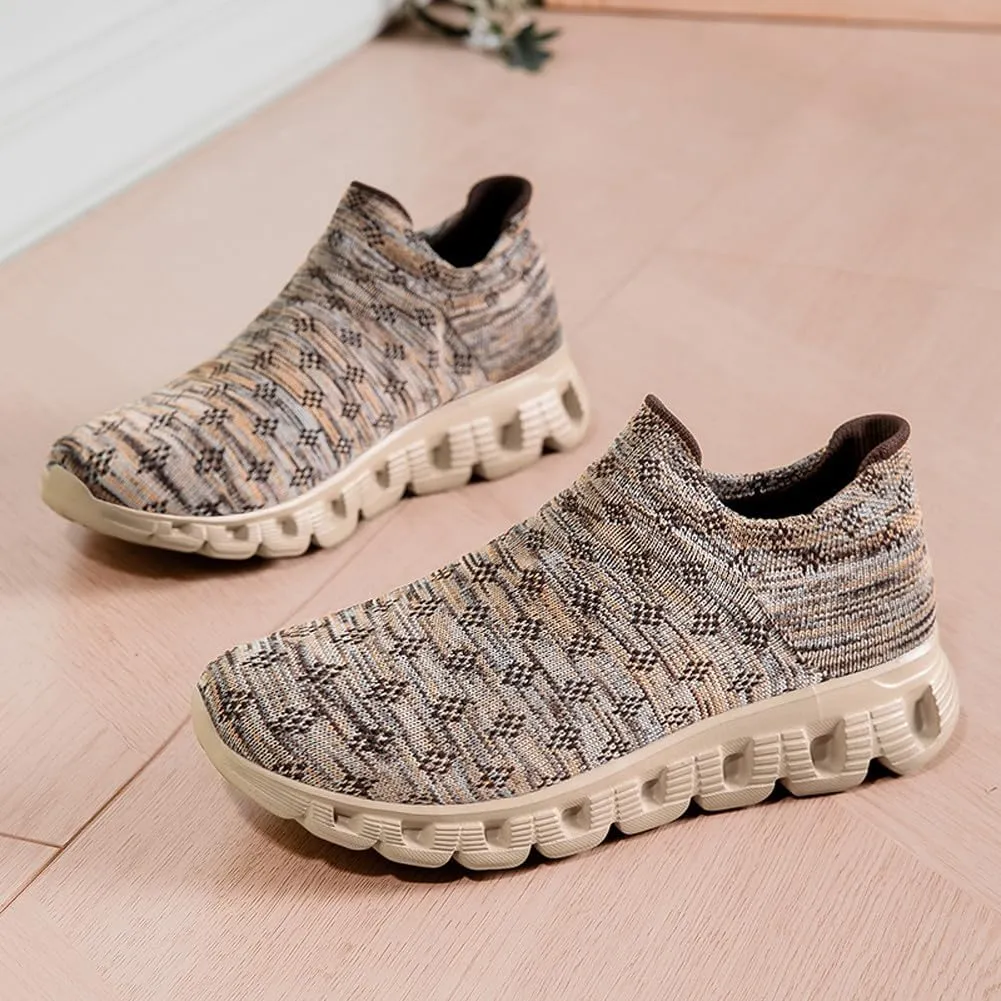 Unisex Lightweight Silp On Soft Mesh Sock Sneakers Breathable Fitness Gym Walking Shoes