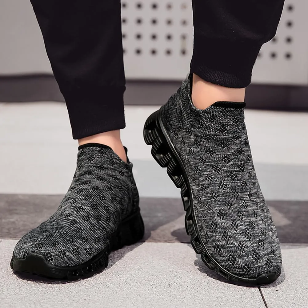 Unisex Lightweight Silp On Soft Mesh Sock Sneakers Breathable Fitness Gym Walking Shoes